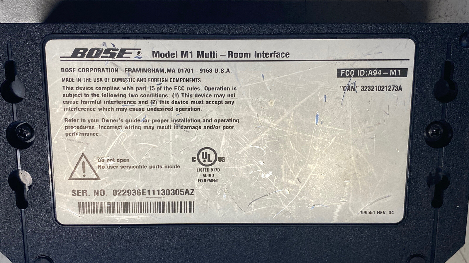 Bose Model M1 Multi-room interface for LIFESTYLE 40/50 100% Working Nice