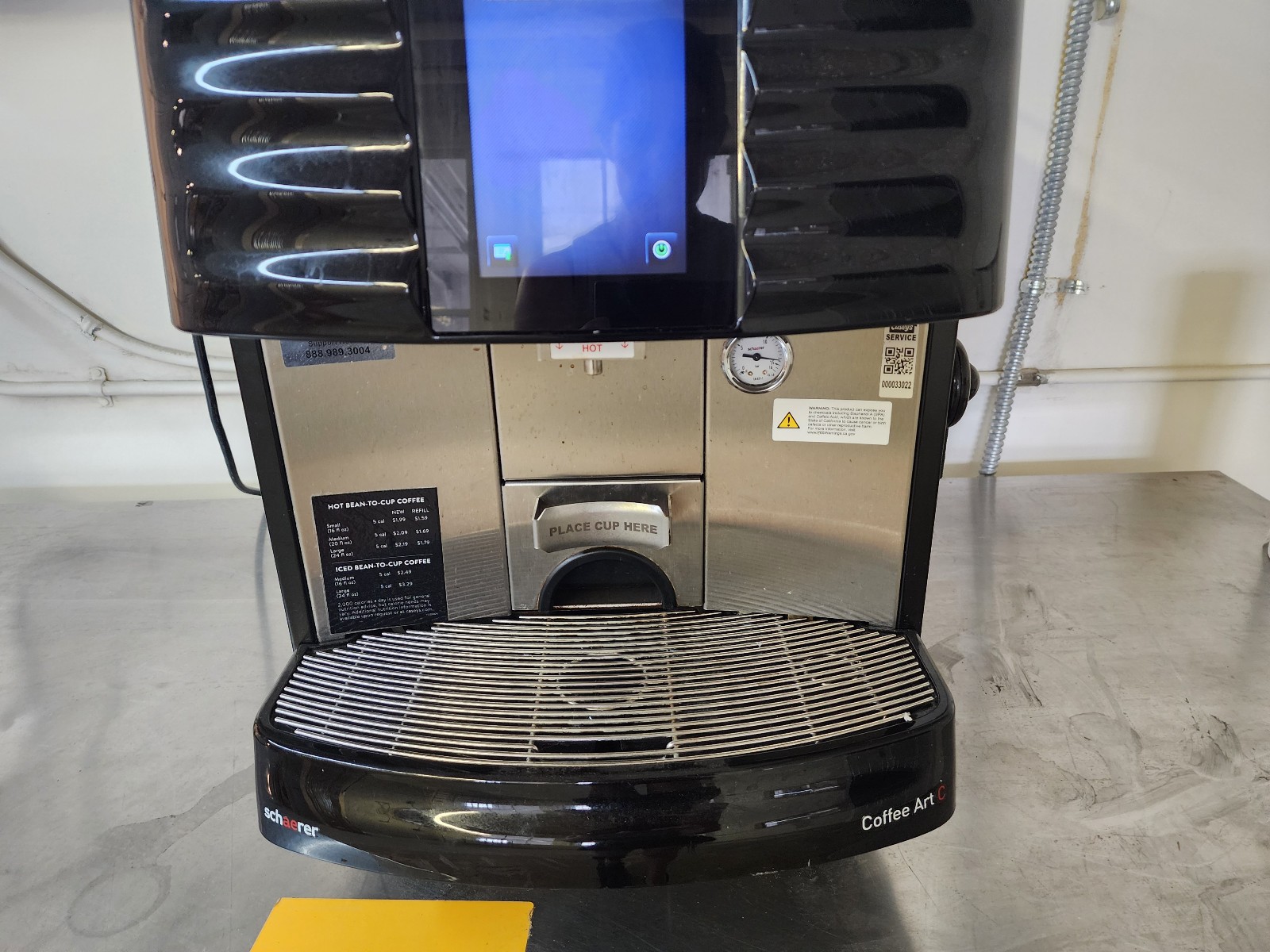 2021 Schaerer COFFEE ART C Touchscreen Coffee Machine SC1 - MISSING LEG