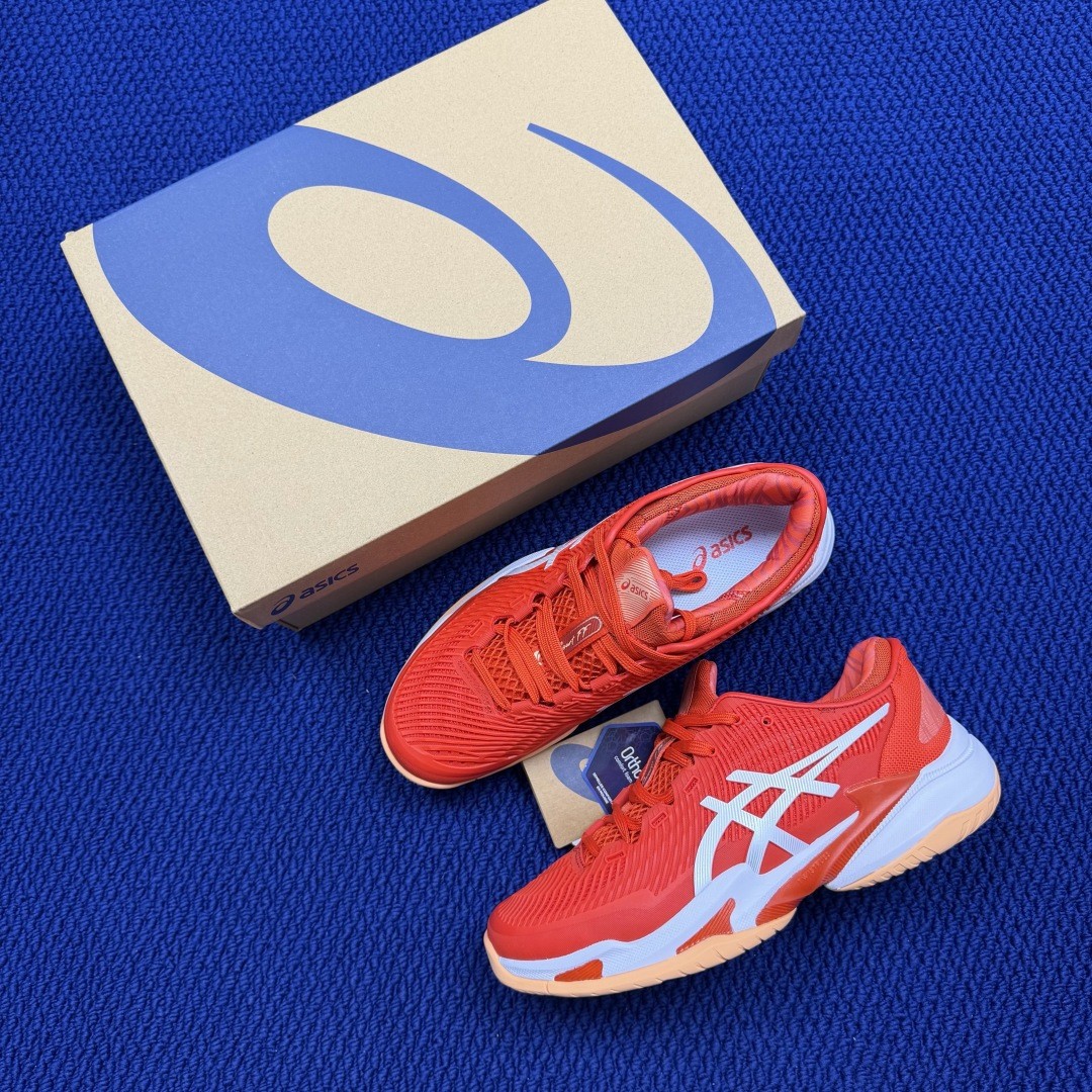 ASICS Court FF 3 Novak Fiery Red 1041A363-961 Men's Size 4-11.5