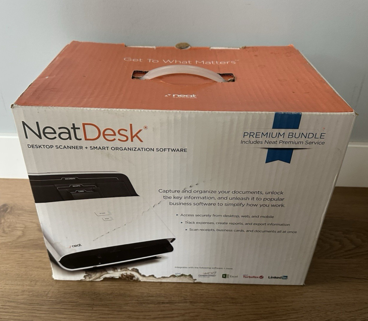 NeatDesk ND-1000 Desktop Scanner And Digital Filing System w/Power Cord in Box