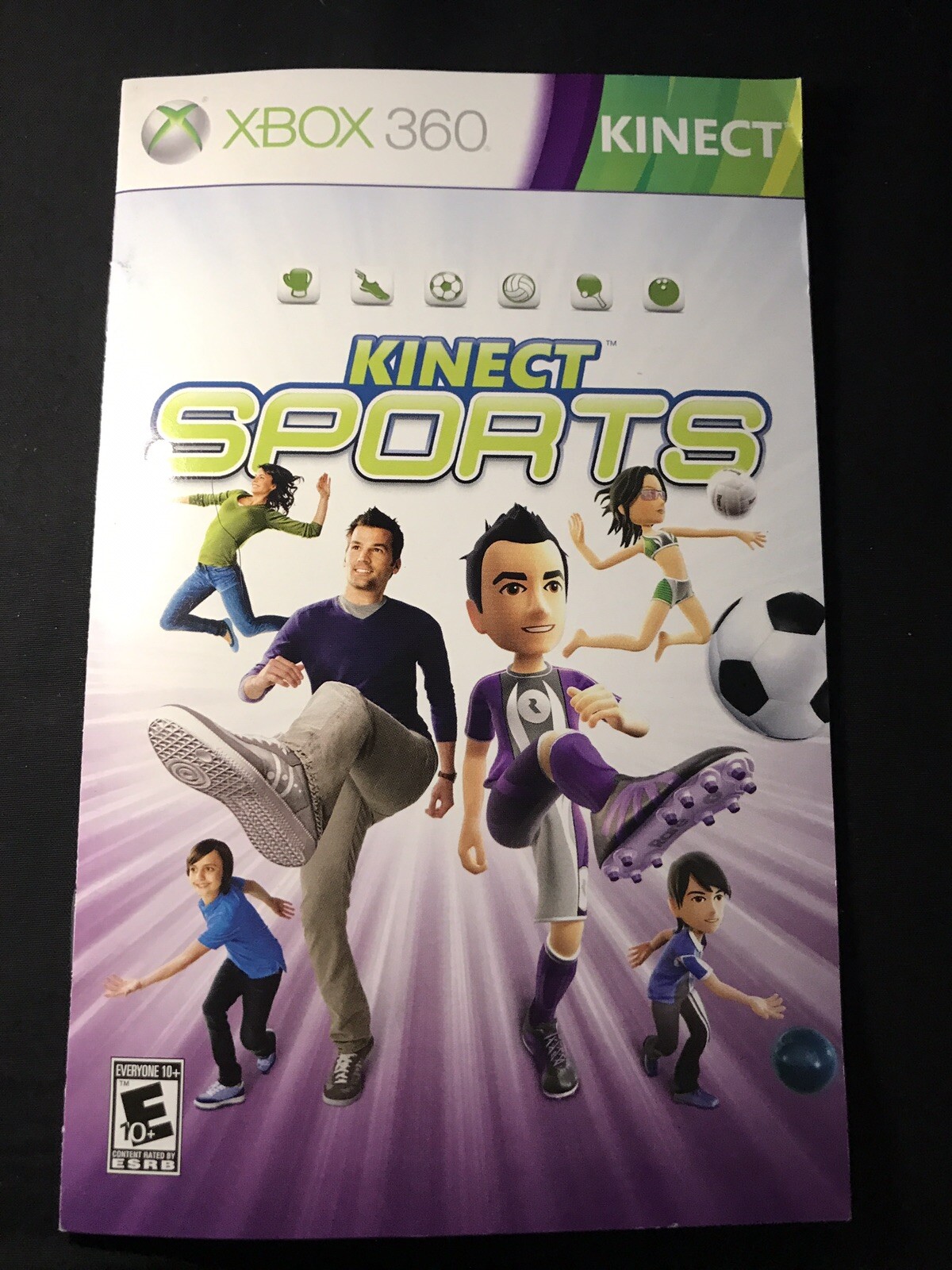 Kinect Sports (Xbox 360, 2010) Authentic Original MANUAL ONLY