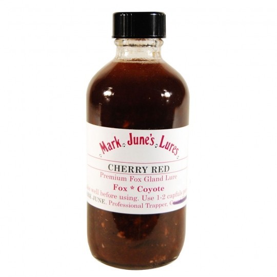 CHERRY RED 4 oz Bottle Mark June's Lures Fox Coyote