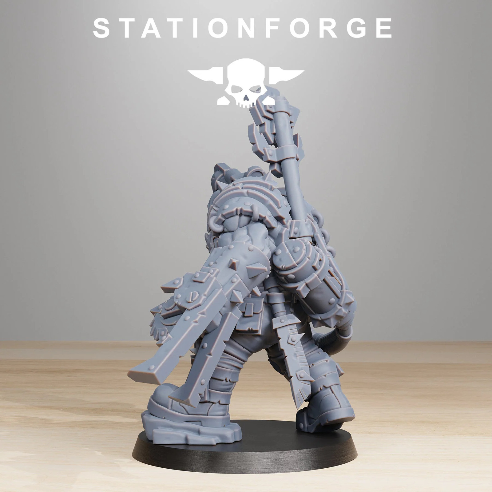 Orkaz Blackskull Ork Commander Wargame Proxy Miniatures StationForge