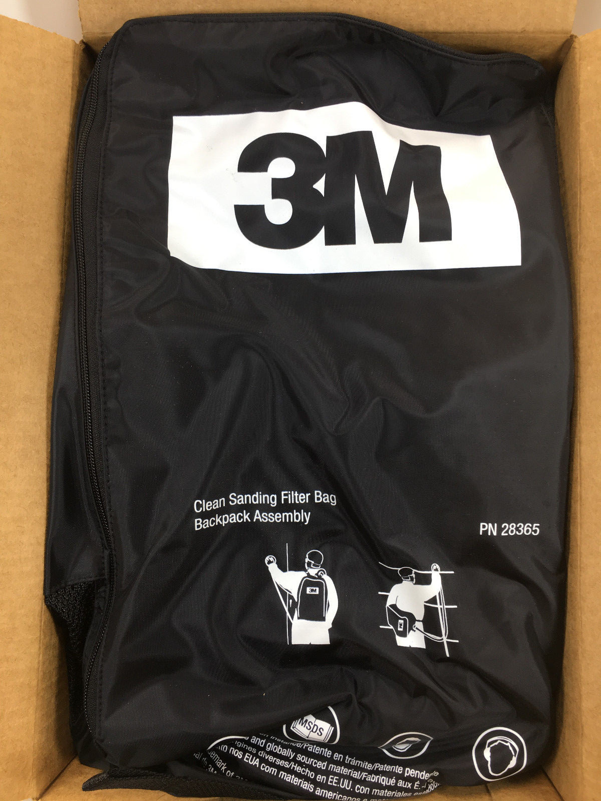 3M 28365 CLEAN SANDING FILTER BAG BACKPACK ASSEMBLY New in Box