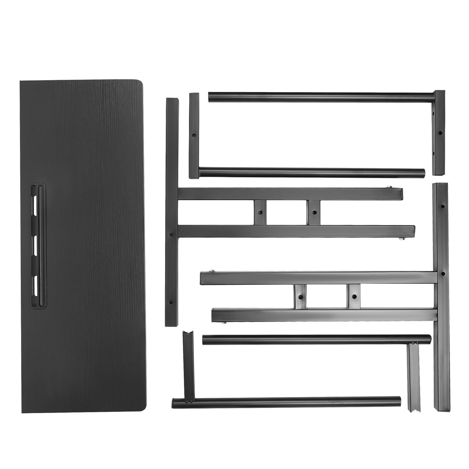 Mobile Rolling Computer Desk Laptop Table Stand w/ Wheel Home Office Workstation