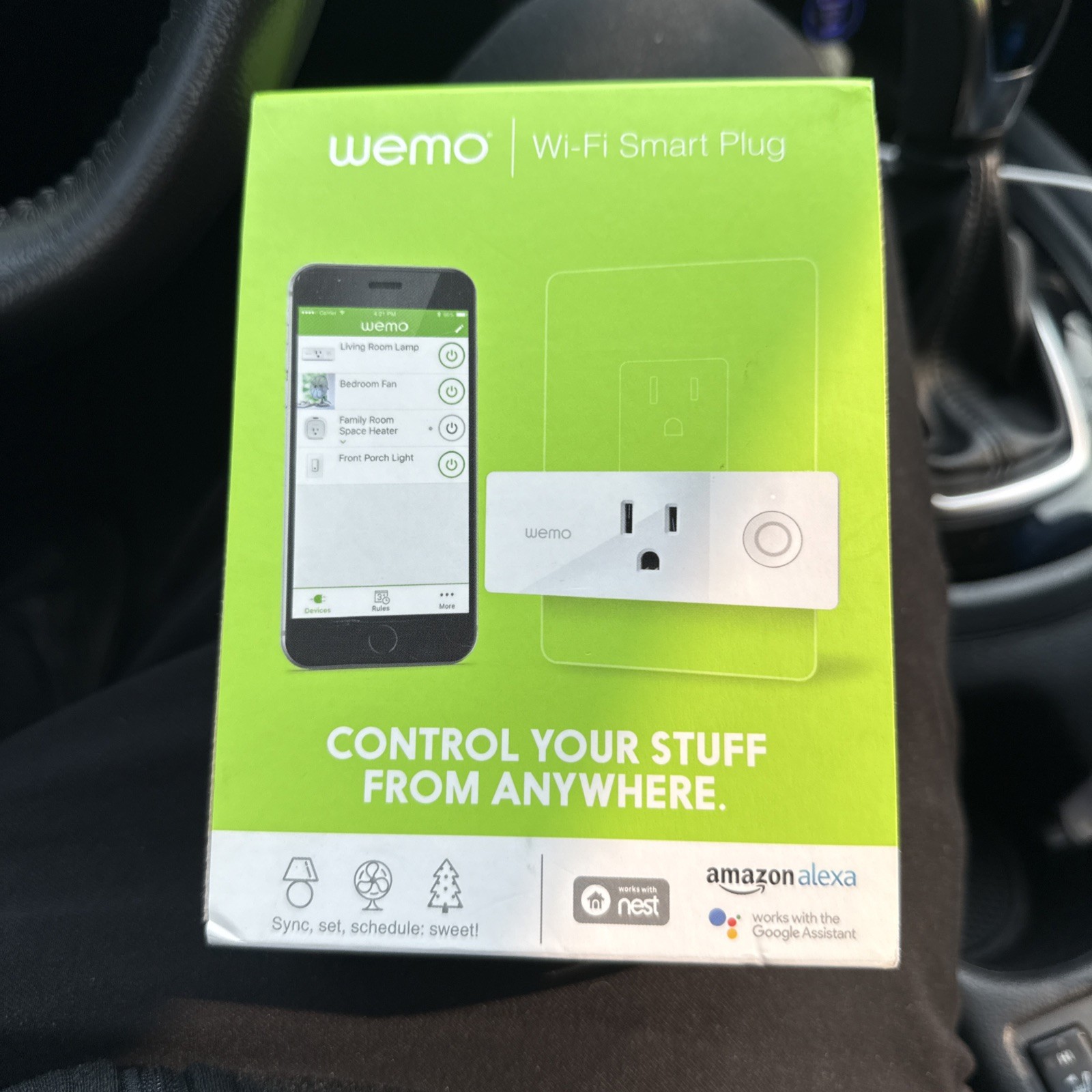 Wemo Mini Smart Plug, WiFi Enabled, Works with Alexa, Google Assistant - NEW