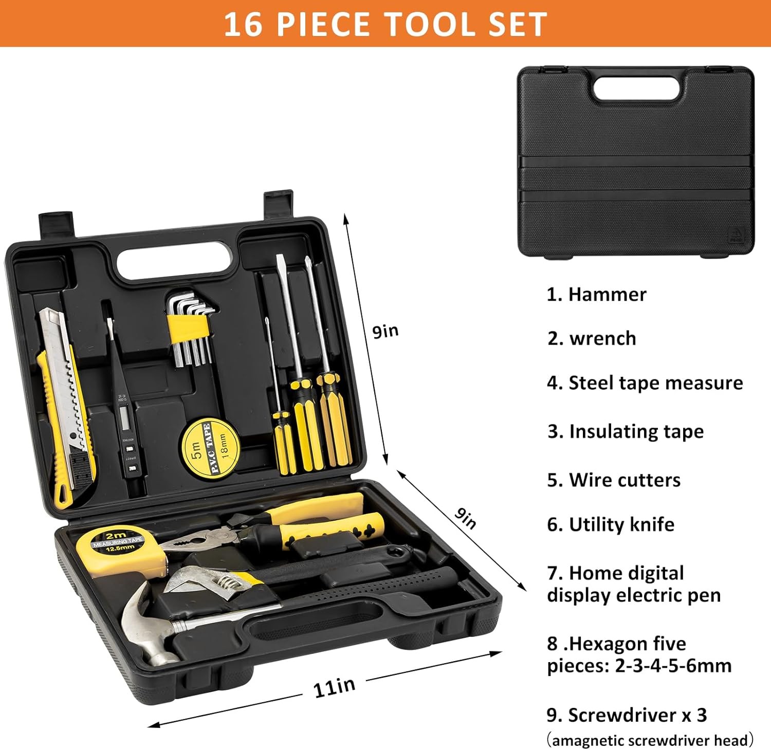 105-Piece Roadside Vehicle Emergency Rescue Kit