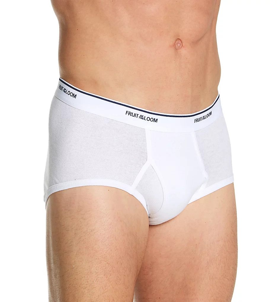 Fruit of the Loom Men's Briefs Underwear White Imperfect XL-2X-3X-4X-5X