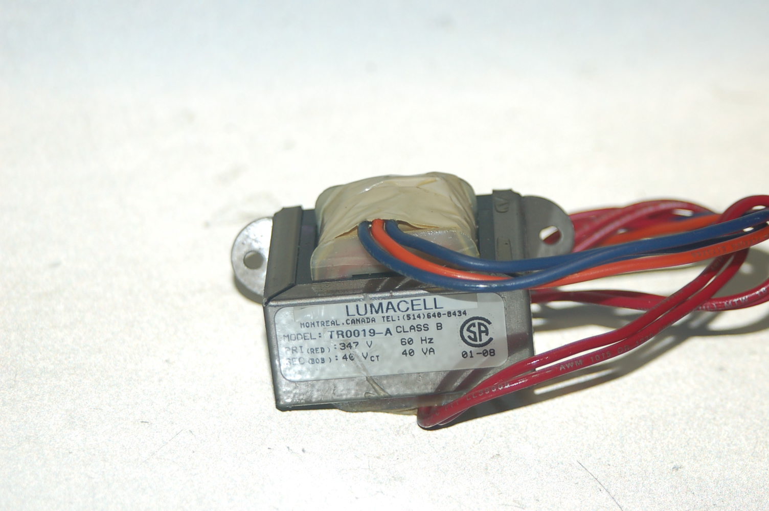 LUMACE  TR0019-A  POWER TRANSFORMER