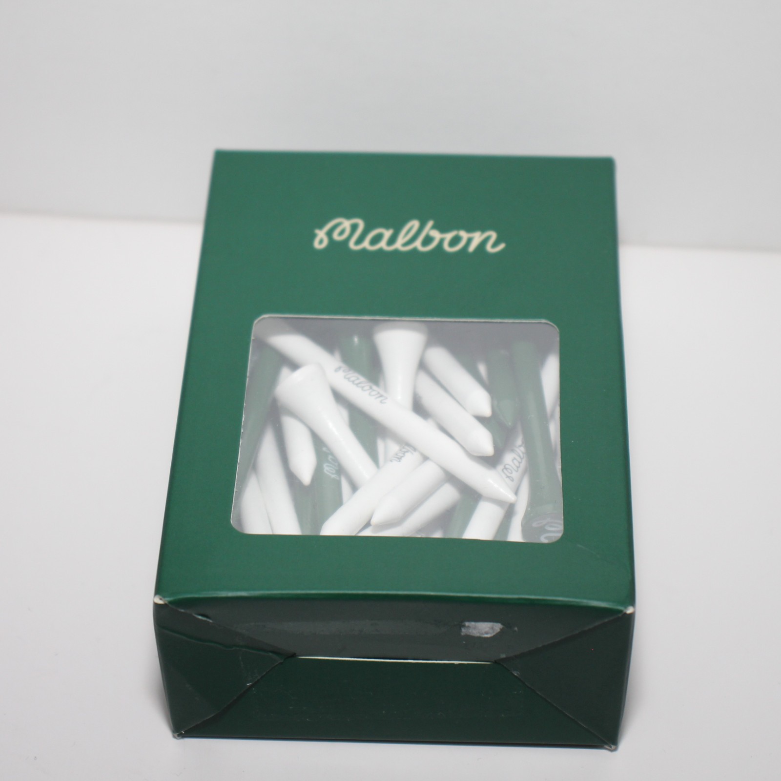 Malbon Golf Tee Pack White Green - 50 Pieces