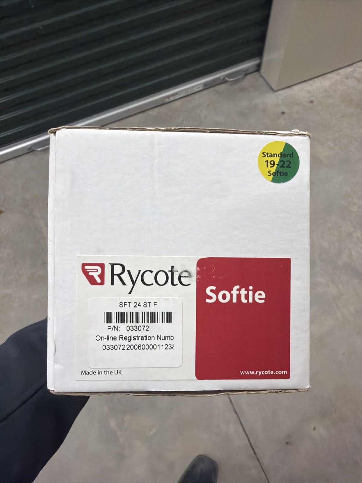 Rycote Softie, specifically model SFT 24 ST F (P/N: 033072