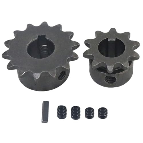 Silver Galvanized Jackshaft Sprockets Go Kart Minibike Complete 5/8" X 12"