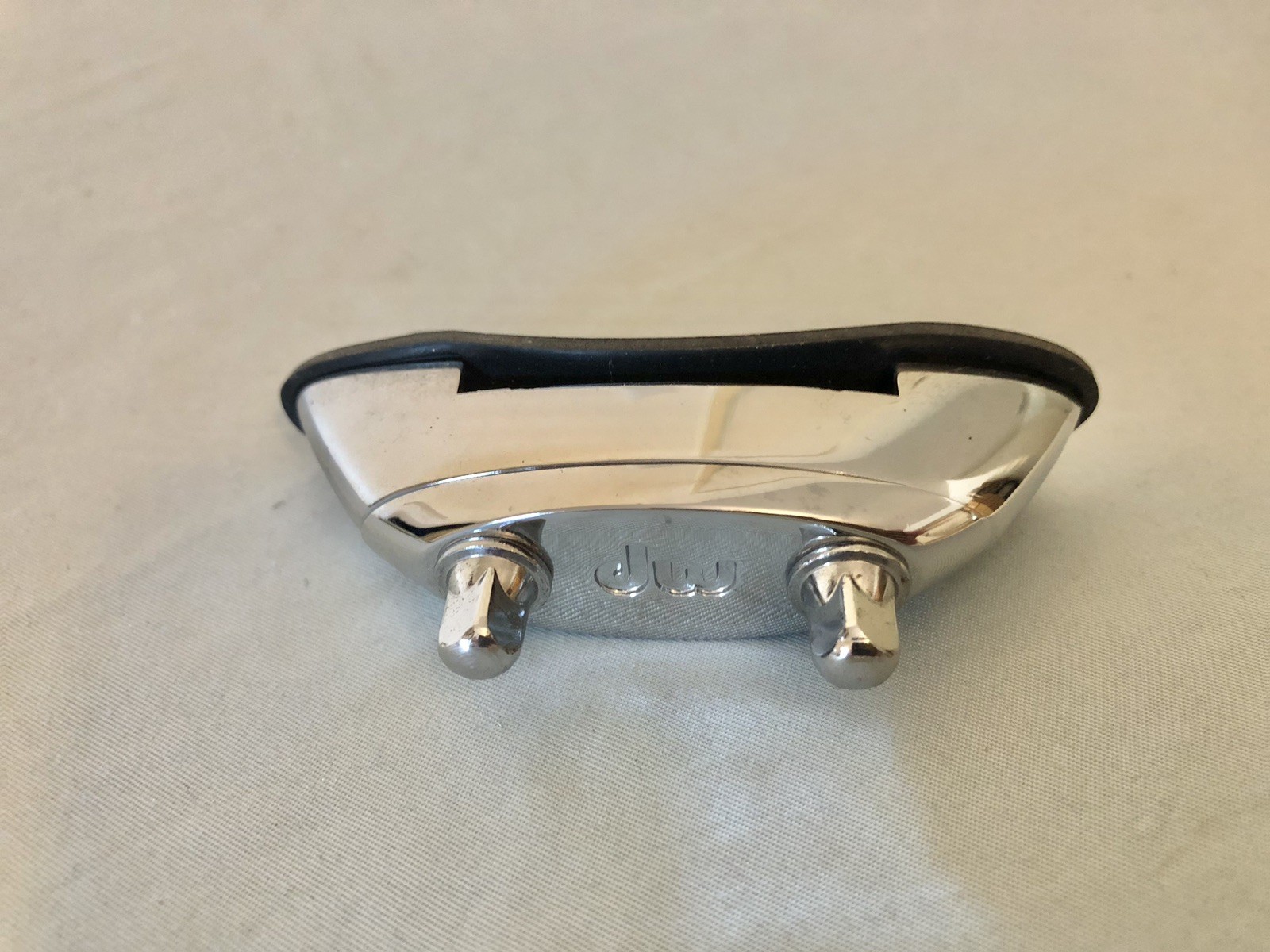 1990-2010 DW Butt End Plate for Snare Drum, w/ Mounting Parts, Workshop, Chrome