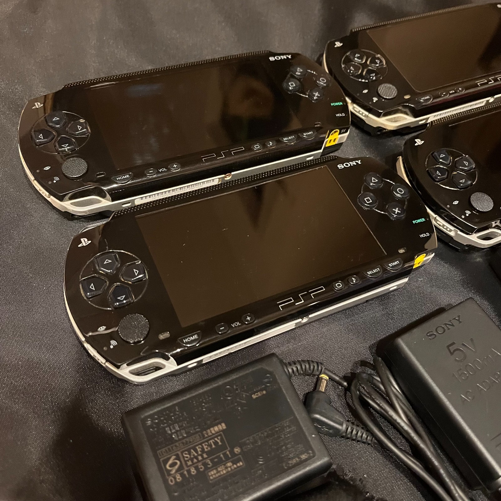 SONY PSP-1000 Black Console 1 Unit + AC Charger Tested Working RANK-C （Fair）