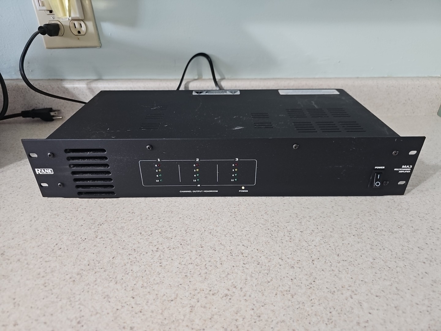 RANE MA3 Professional Multichannel Amplifier w/ Power Cord