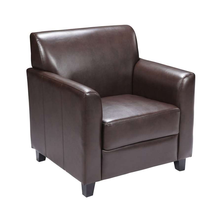 Flash Furniture HERCULES Diplomat Series Brown Leather Chair [BT-827-1-BN-GG]
