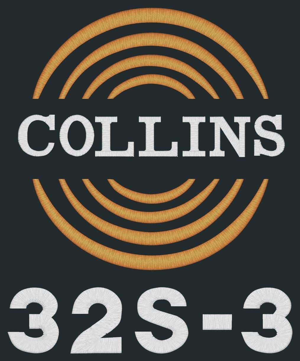Collins 32S-3 Round Emblem Signature Series Amateur Radio Dust Cover