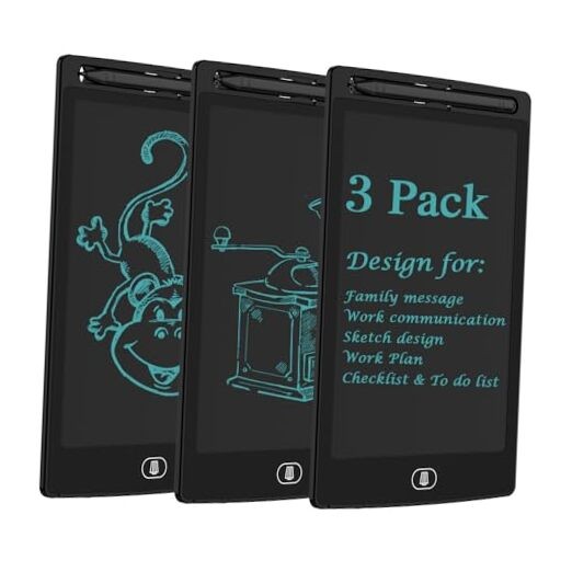 [3 Pack]  8.5 Inch LCD Writing Tablet Pad,Check List Memorandum to Do List for