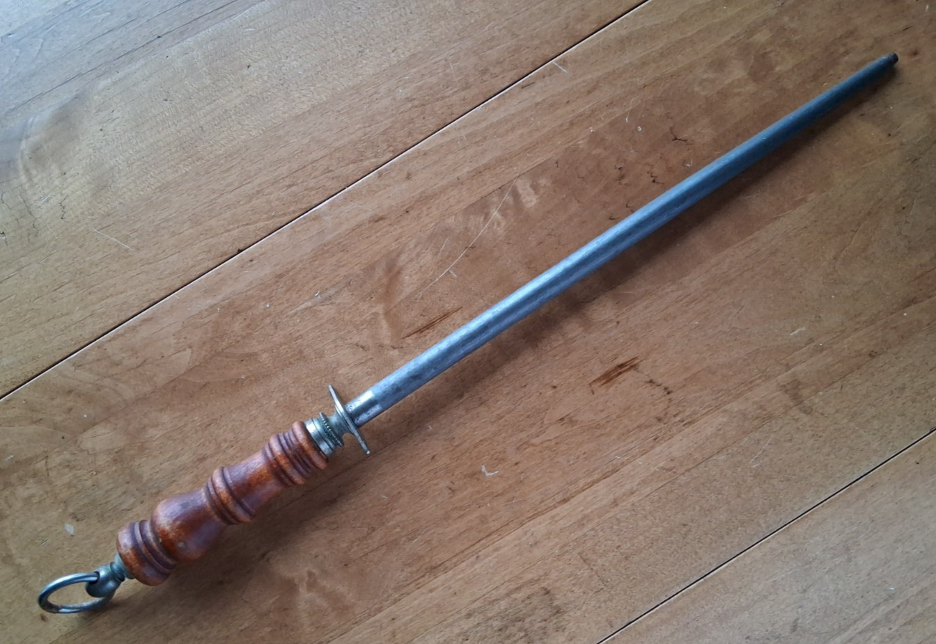 Vintage R.H. Forschner Honing Rod Made in USA - 14" Rod / 21-3/8" Overall - VGC