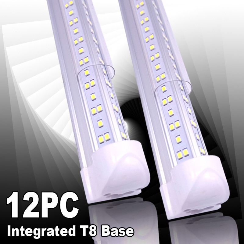 12/48 PACK 8 Foot LED Shop Lights 144W Fixture 8FT T8 LED Tube Light 18000LM
