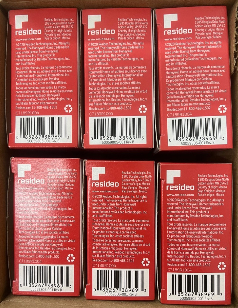 Honeywell C7189R1004 RedLINK Wireless Indoor Sensor Temp and Humidity, Pack of 6