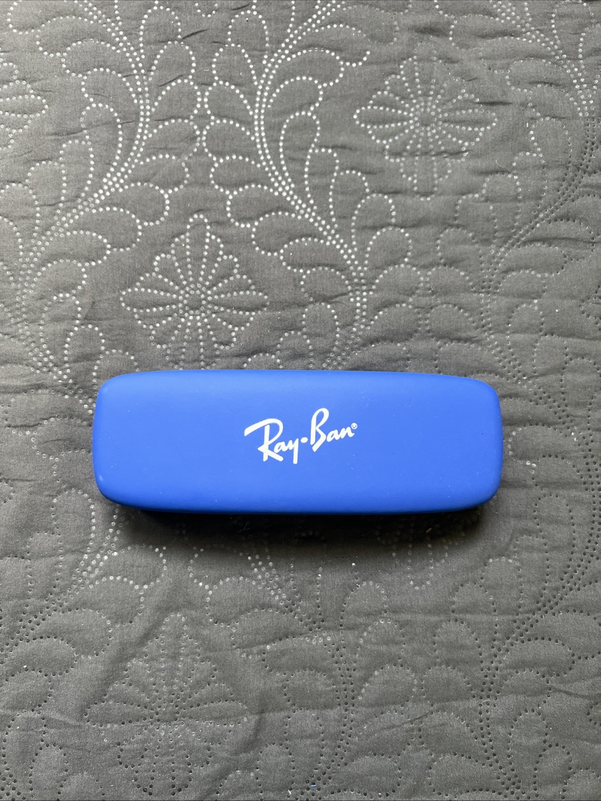 Ray Ban Royal Blue Eyeglasses Clamshell Hard Case  Unisex Chic Glam Storage Gift