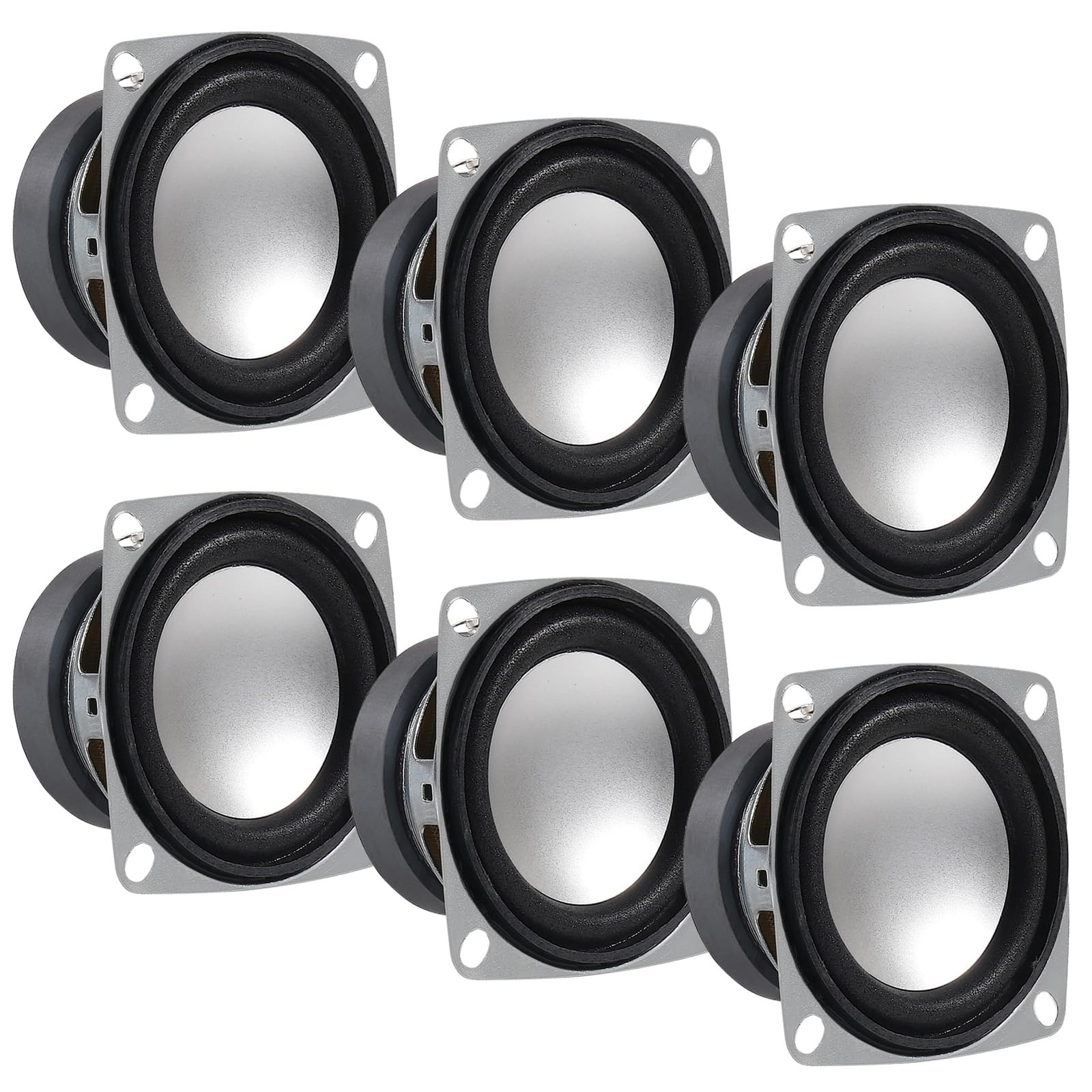 6Pcs 2 4Ohm 3W Full Range Audio Speaker Stereo Woofer Loudspeaker