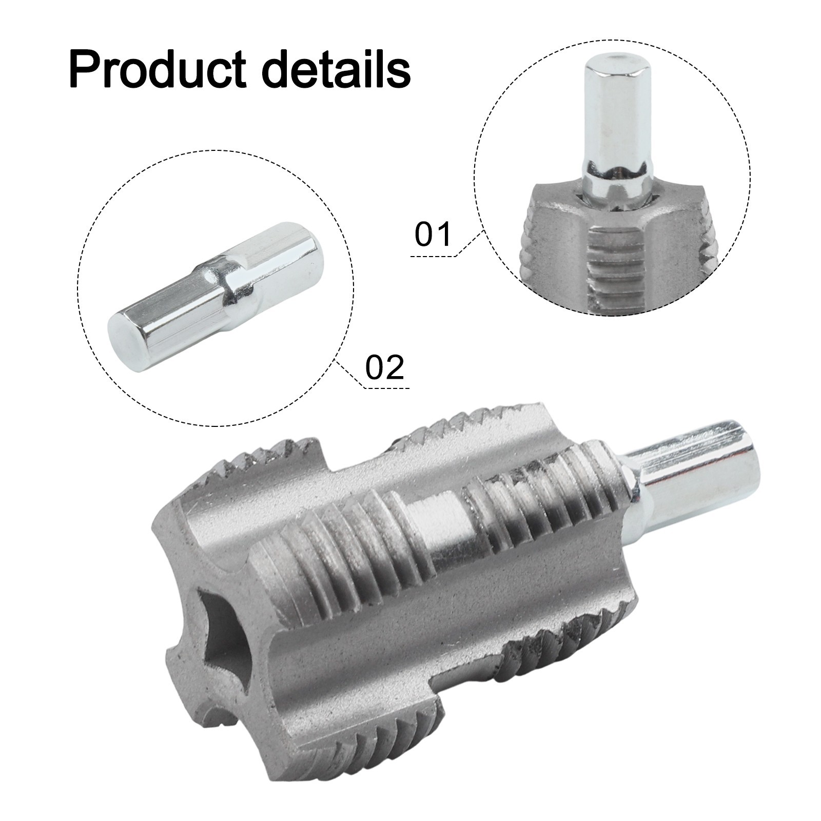 Threading Tool for For Pvc Water Pipes with 4 and 6 Point Compatibility
