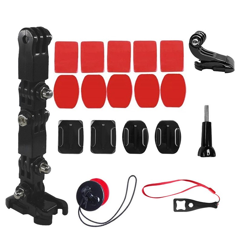 Motorcycle Helmet Chin Mount Kit for GoPro Hero 10/9/8/7/6/5 Sport Camera Holder