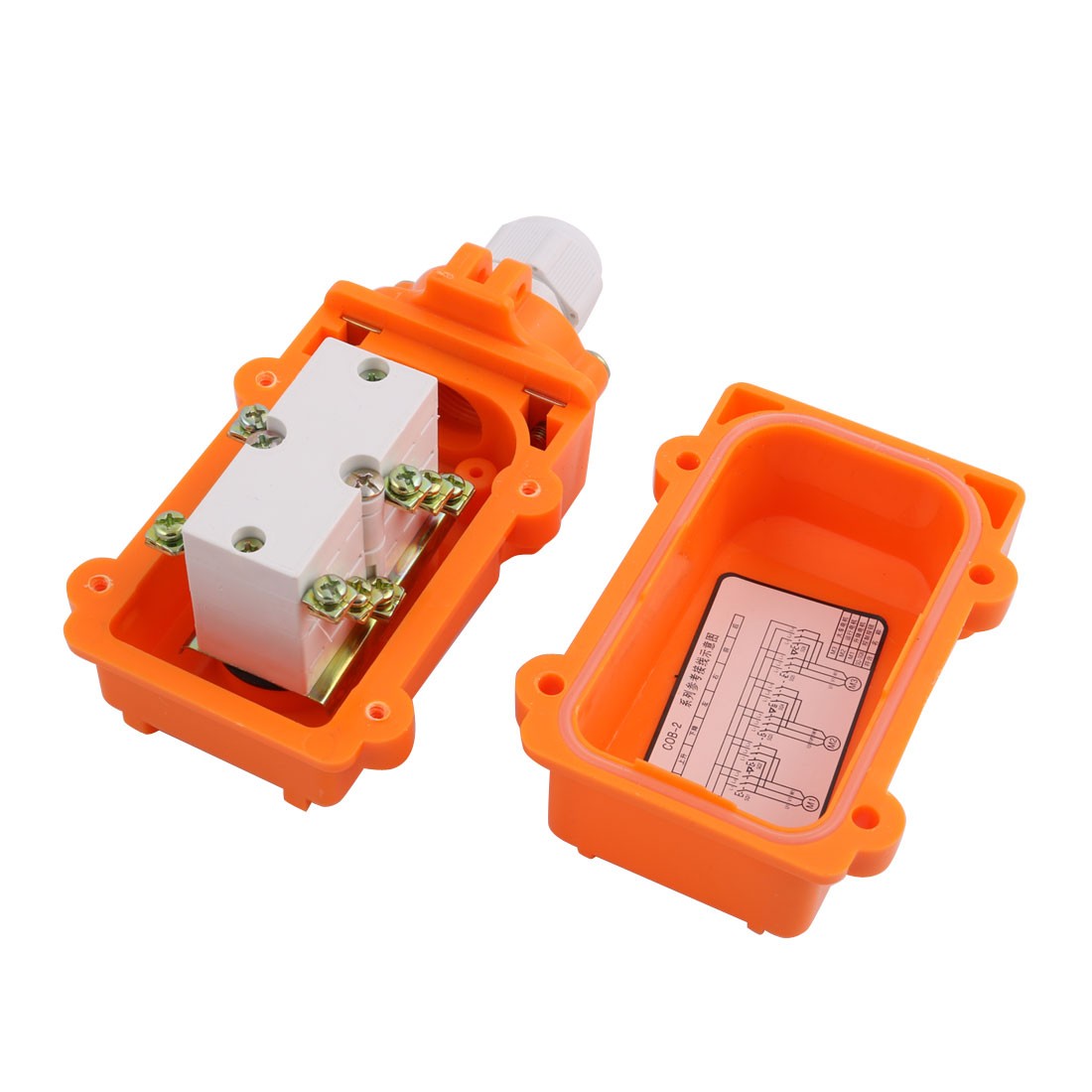 COB-21 Hoist Crane Push Button Switch Up/Down Pendant Control with Connector