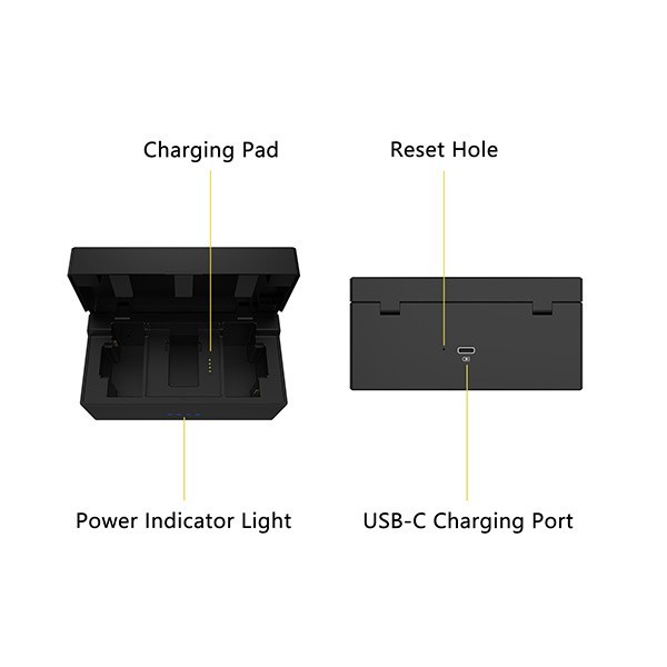 7RYMS iRAY DW30 Dual-Channel Wireless Lavalier Microphone System Charging Box