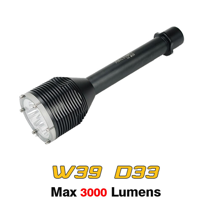Archon W39 D33 Scuba Diving Flashlight LEDs 3000 Lumens Dive Torch