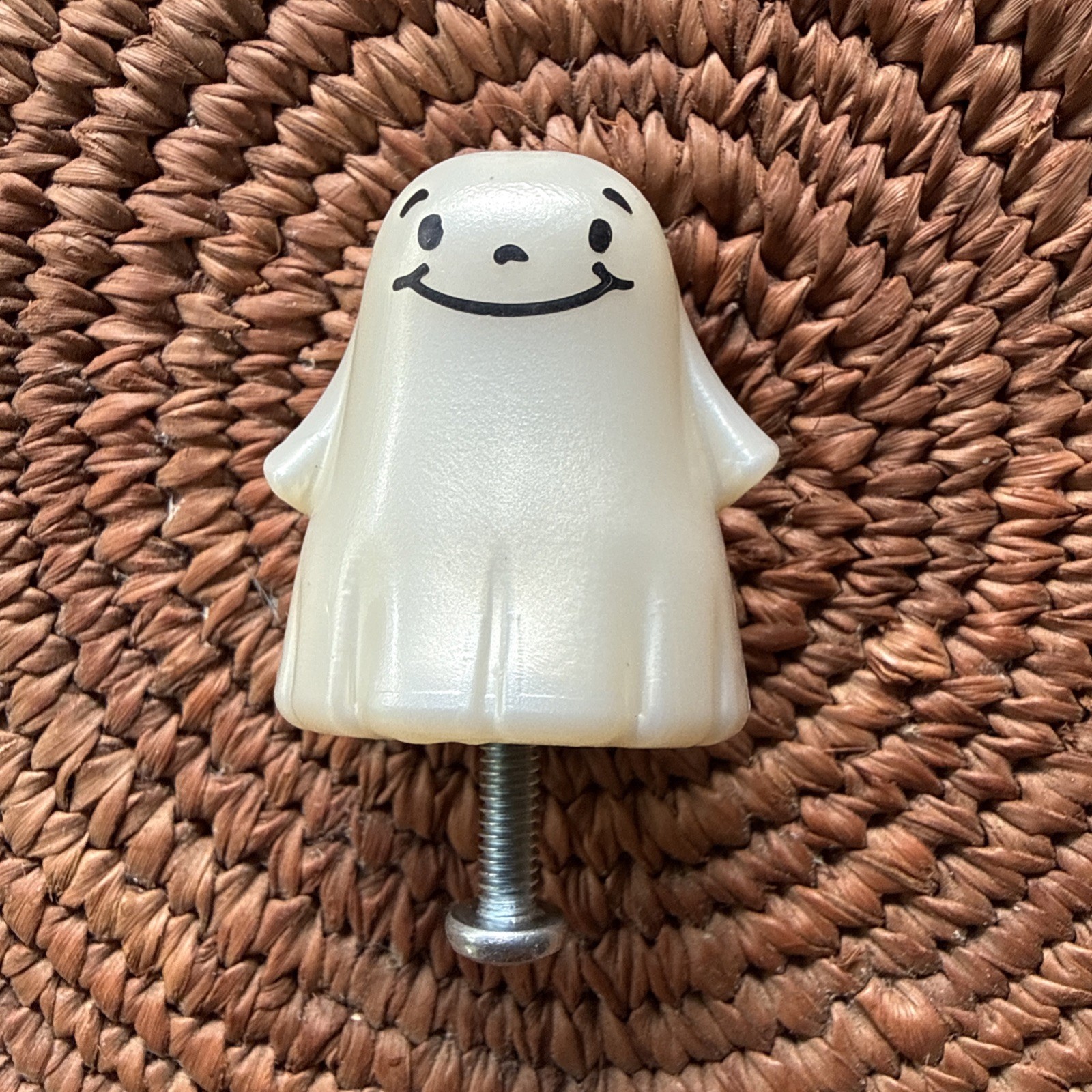 Longaberger Woodcrafts Replacement Knob Ghost Halloween Cute Smiling EUC
