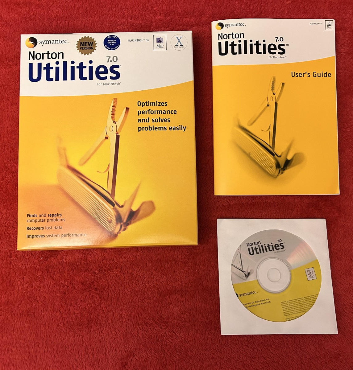 NORTON UTILITIES 7.0 vintage disc in box for Mac OS X