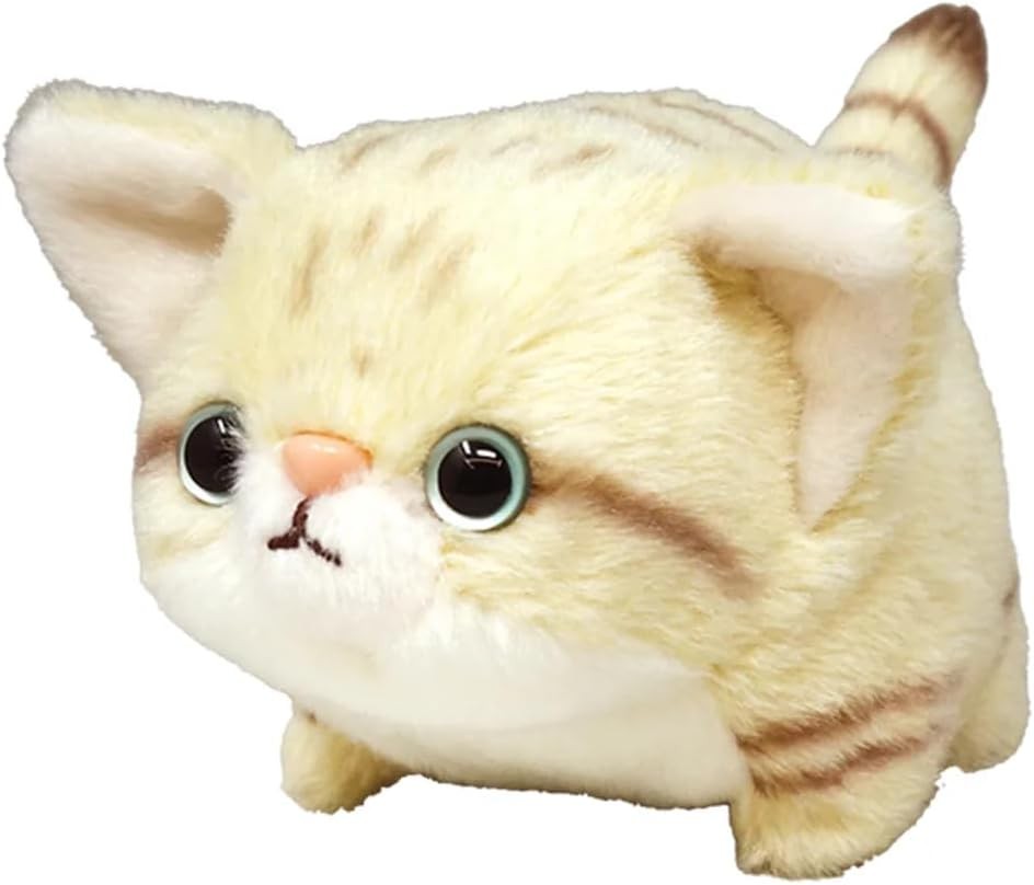 Sand Cat Fluffy Plush Toy S 10cm Pochamaru Chubby Cat Series Naitou Design Japan