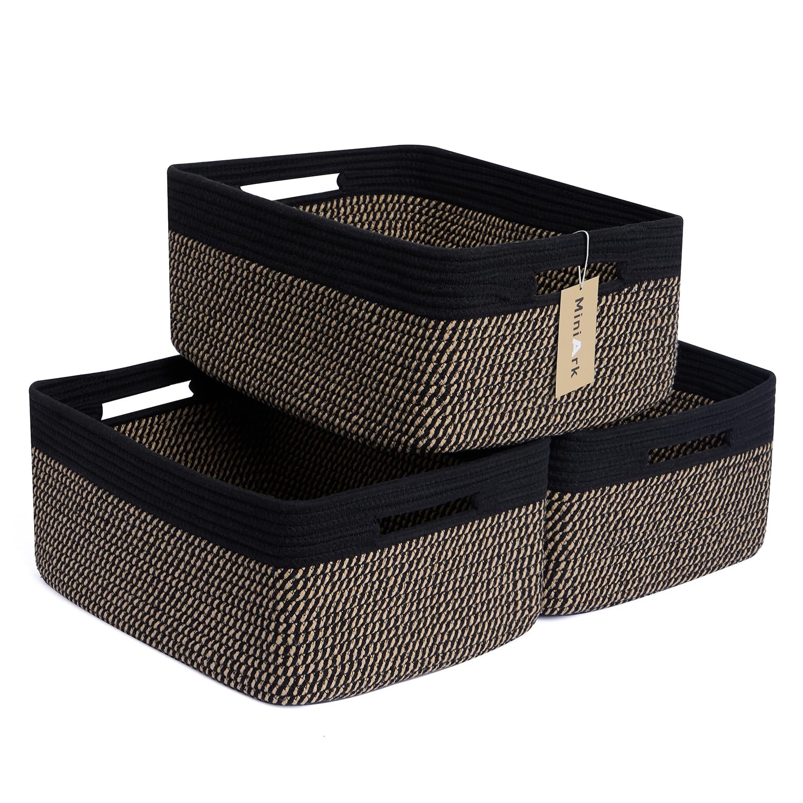 Large Storage Baskets for Shelves, Closet Organizers Bins for Clothes Blanket.