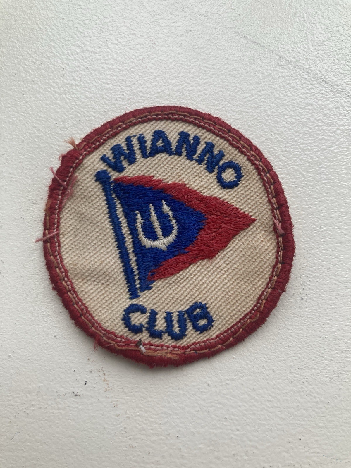 RARE Vintage Wianno Club Patch Cape Cod Nautical Sailing Yacht Golf Tennis