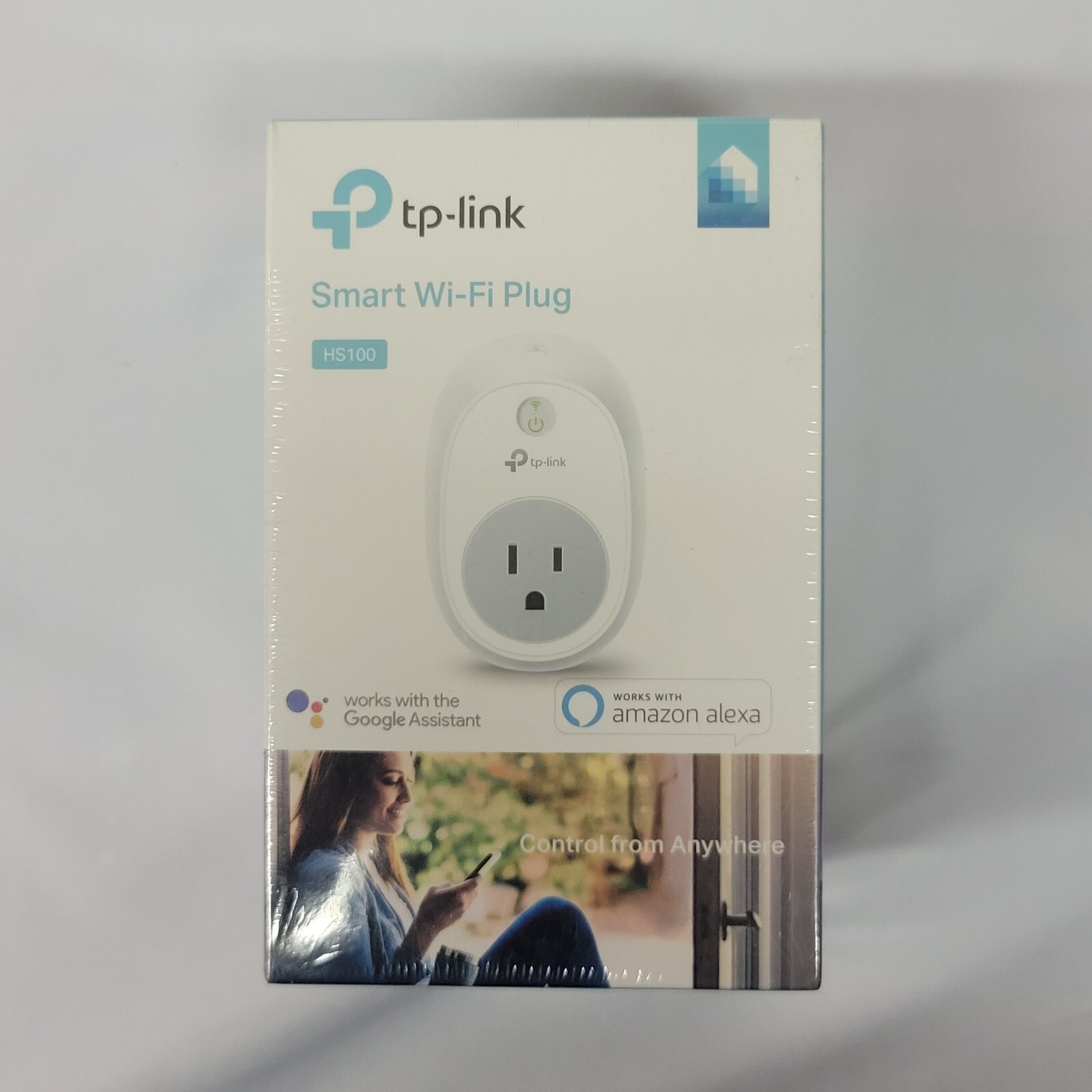 TP-Link HS100 Wi-Fi Smart Plug Kit For Google Assistant Amazon Alexa New Sealed