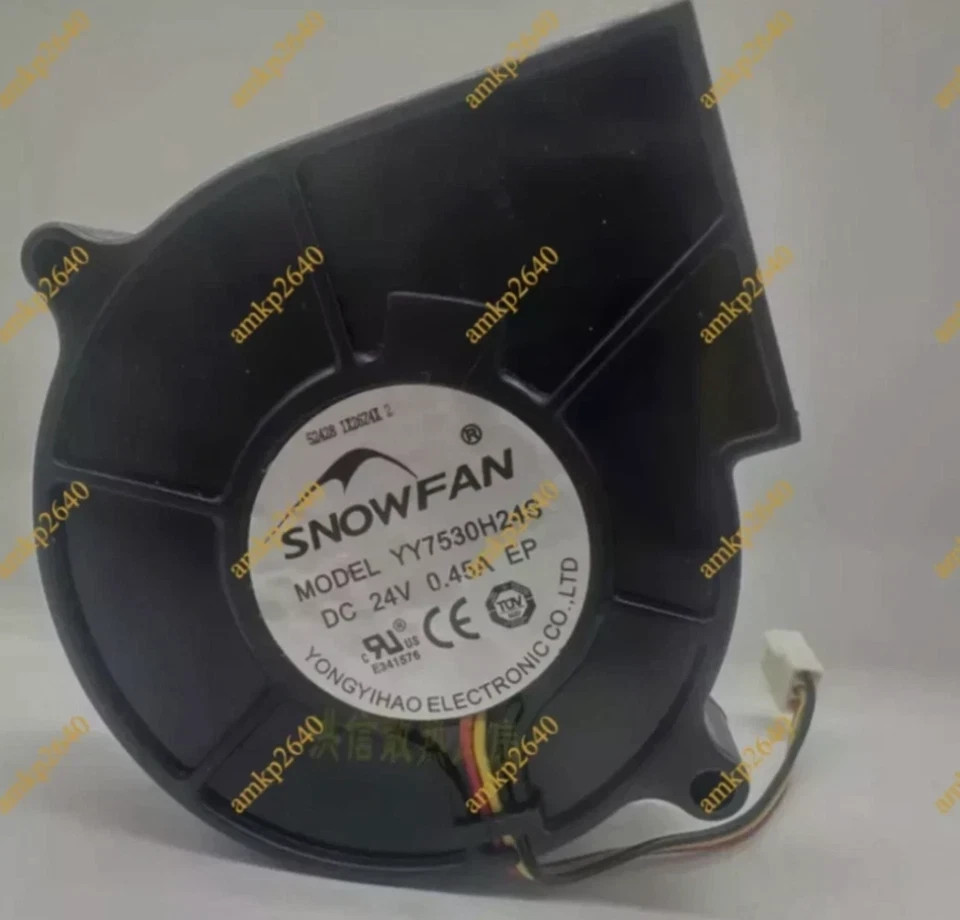 1PC NEW SNOWFAN Fan YY7530H24S DC24V 0.45A turbofan blower 3 Pin cooling fan amk