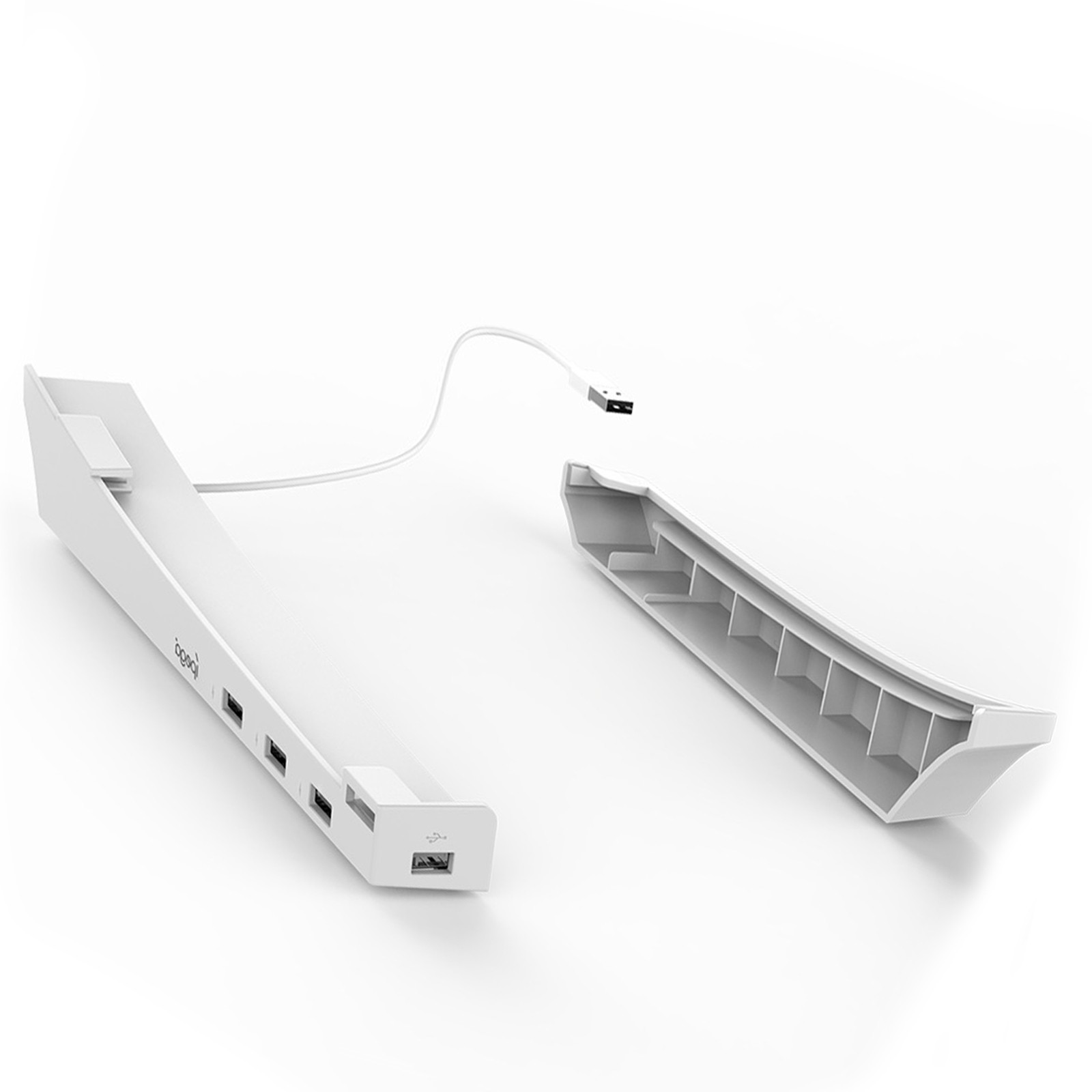 For PS5 Console Version Wall Mount Holder Game Host Storage Bracket 4 USB Port d