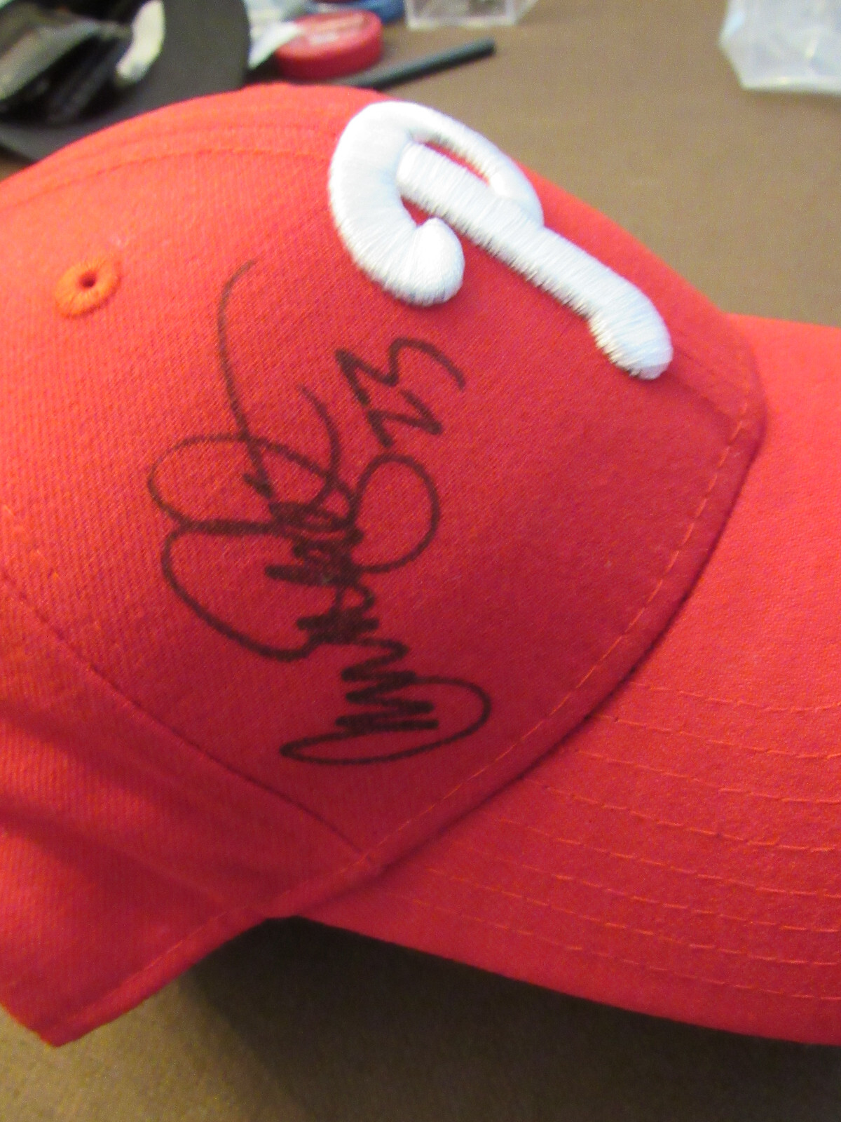 RYNE SANDBERG # 23 PHILLIES CUBS HOF SIGNED AUTO NEW ERA PHILLIES CAP MLB BEAUTY