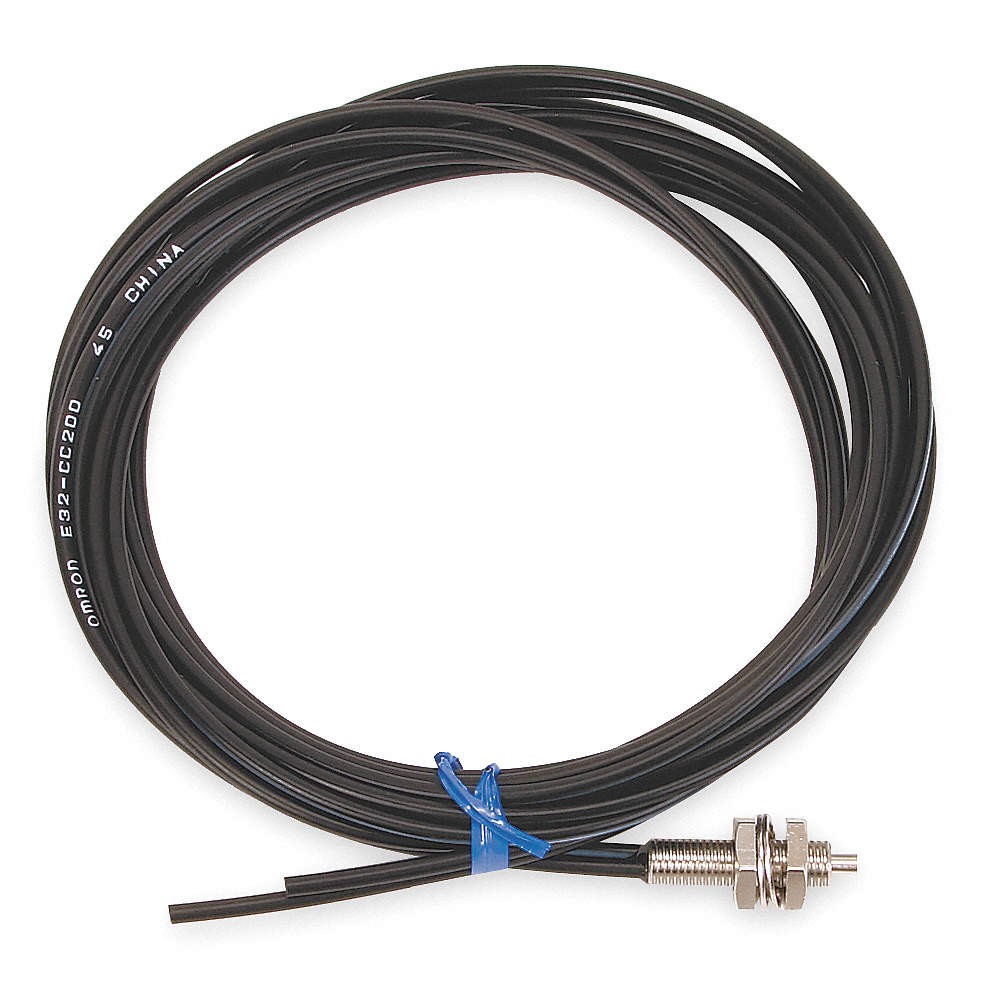 OMRON E32-CC200 Coaxial Fiber Optic Cable, Diffuse, 2 m 1DU64