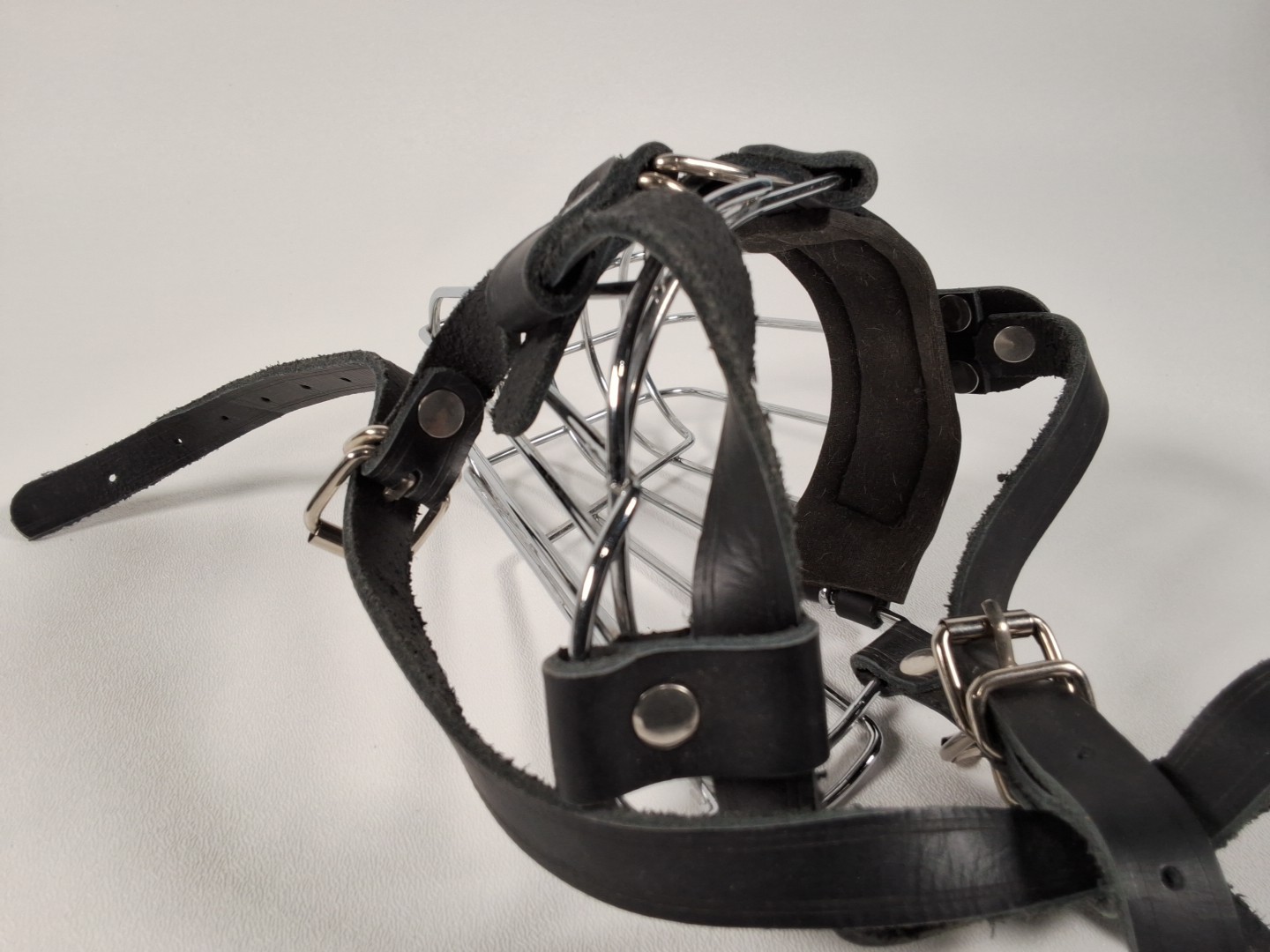 Dog Muzzle German Shepherd Medium Large Dogs Adjustable Durable Metal Basket