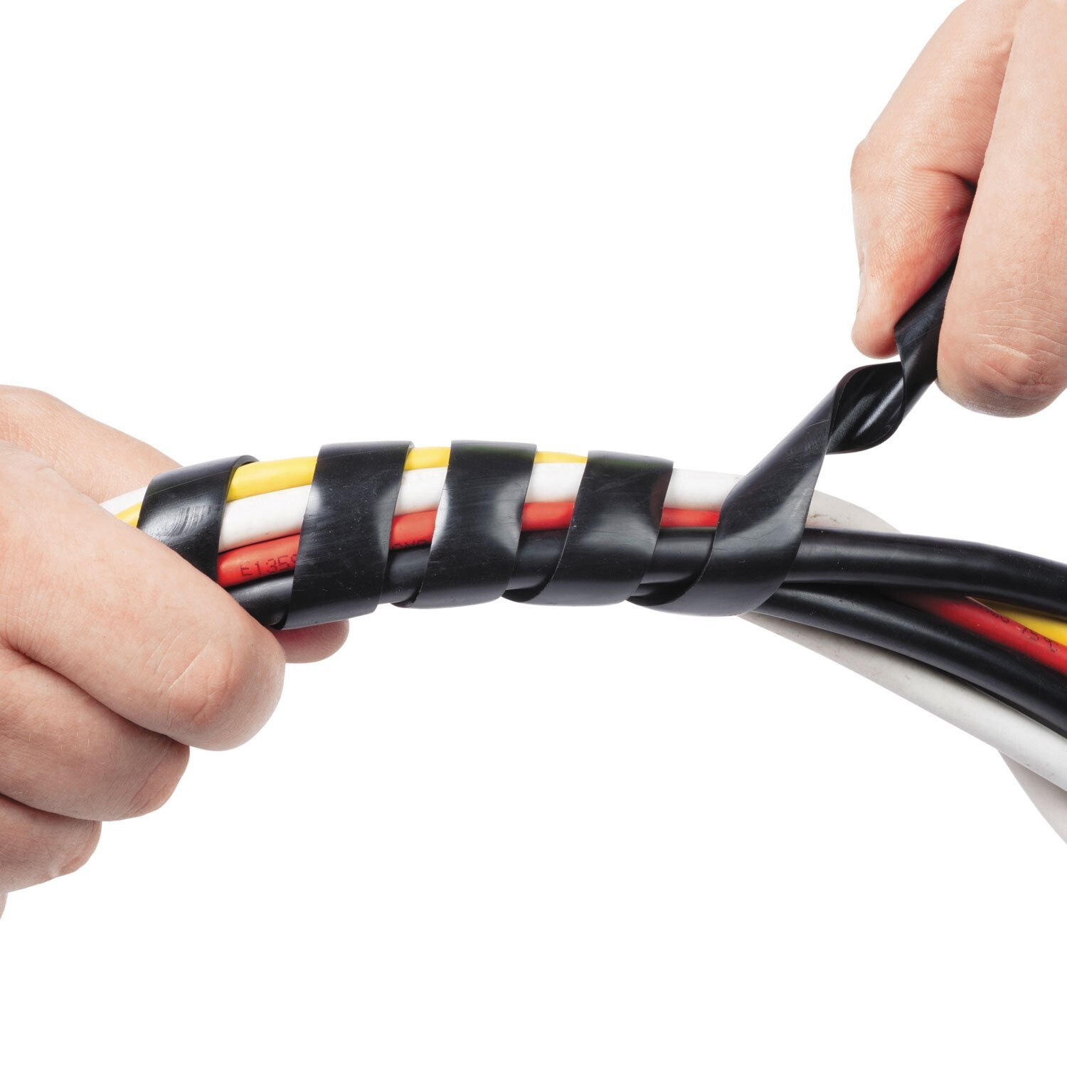 D-Line 8.2ft Black Cord Wrap, Spiral Cable Sleeve, Wire Wrapper for Cables 0....