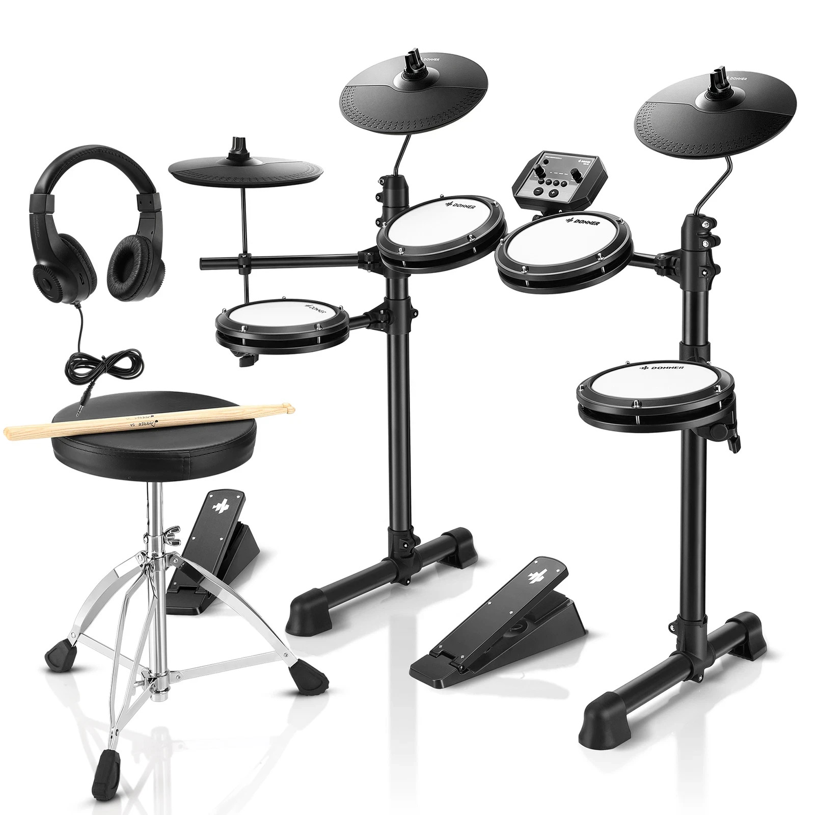 Donner DED-80 Electric Full Drum Set Kit  SEALED