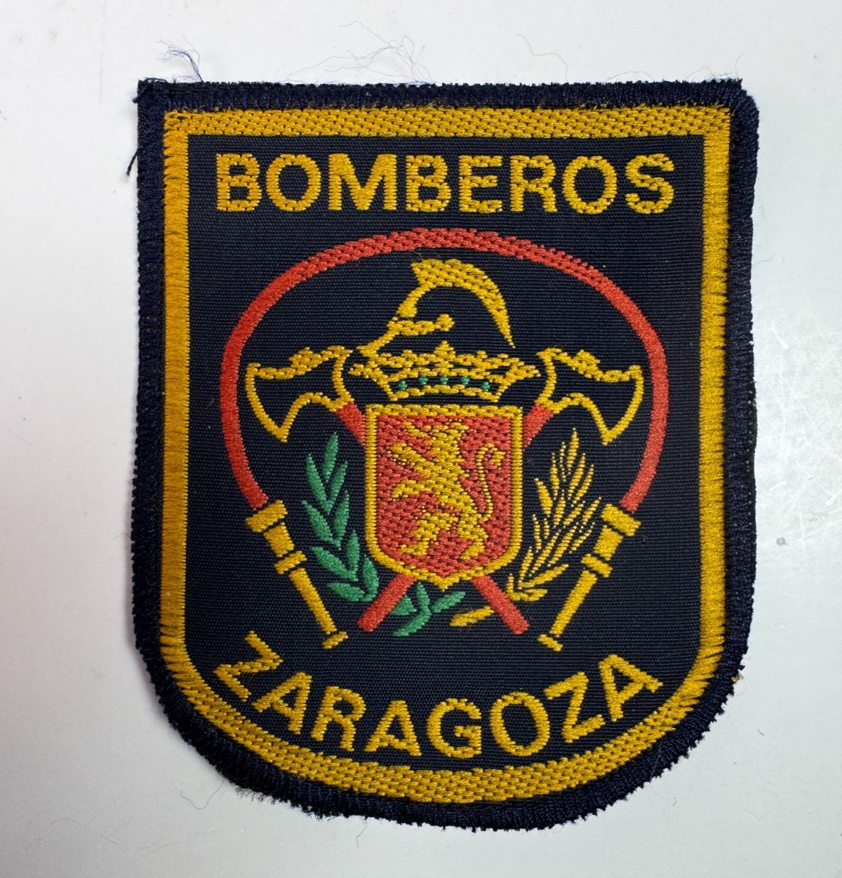 Spain Fire Zaragoza Bomberos Europe Patch Z7