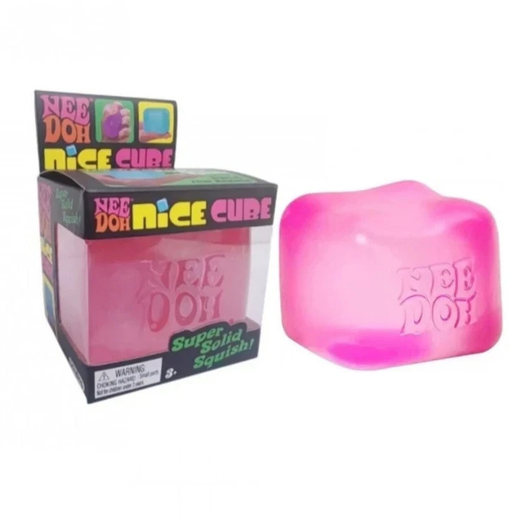 Nee Doh Nice Cube - Super Solid Squish - Brand New/Factory Sealed - 3 Colors!