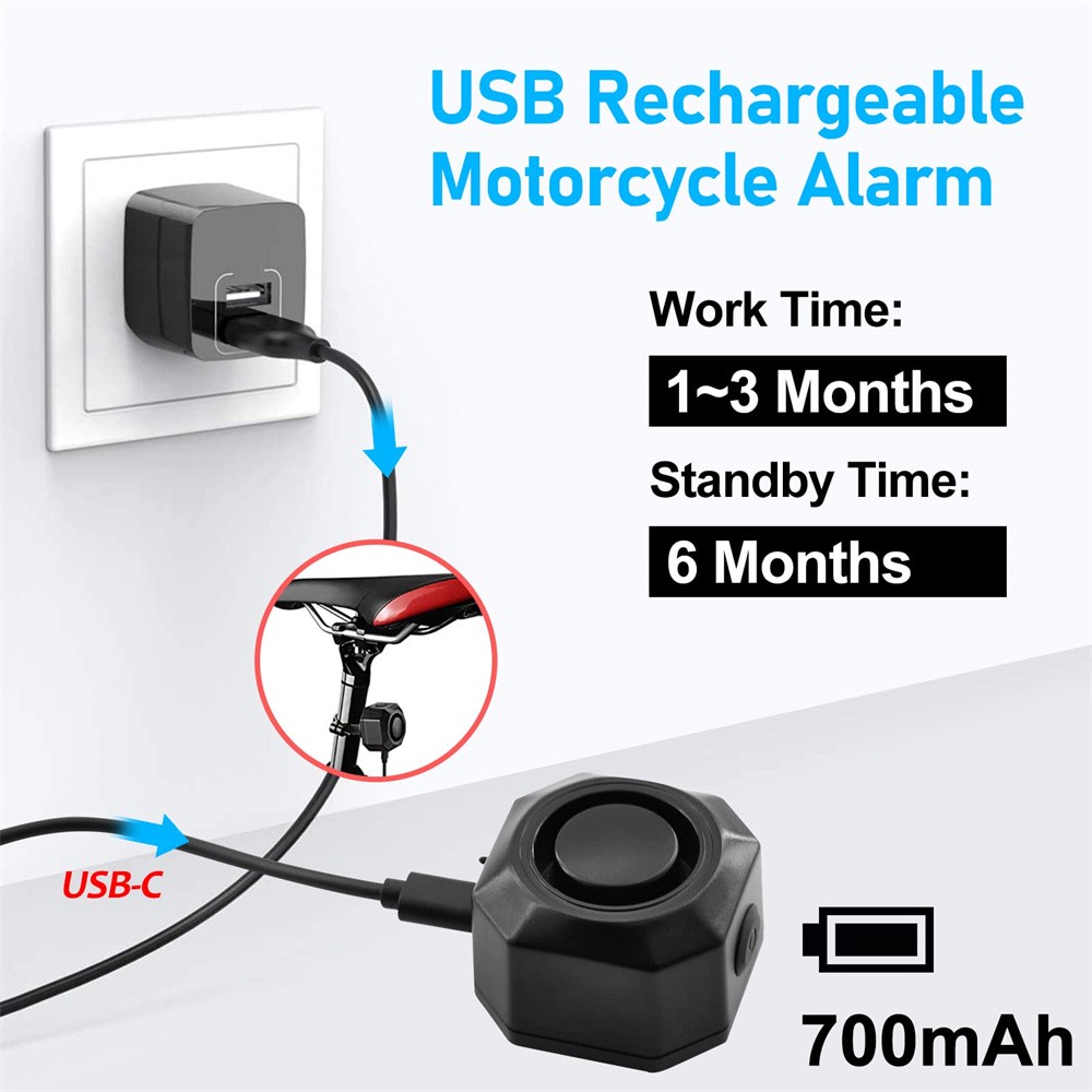 3 Set 110dB Loud Vibration Alarm Security System with Remote Long Range Control