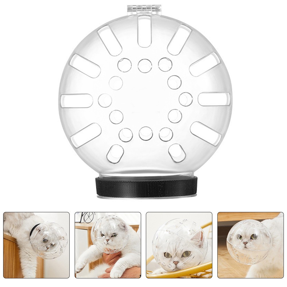 Cat Clear Protective Bubble Cover for Grooming and Healing