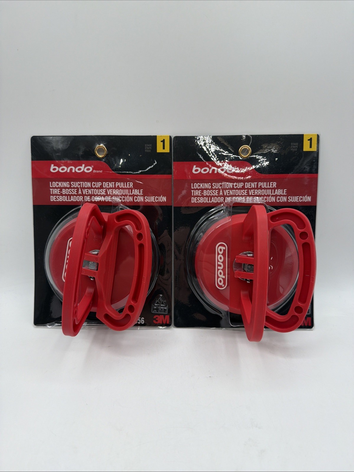 Bondo Dent Puller 956 Double Handle Locking Suction Cup 2 Pack